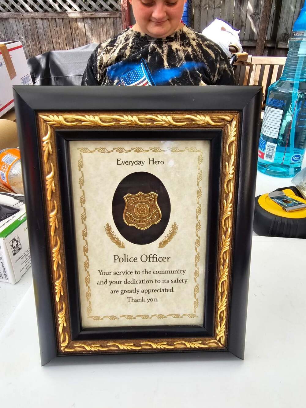 Everyday Hero Police Officer Appreciation Award Plaque